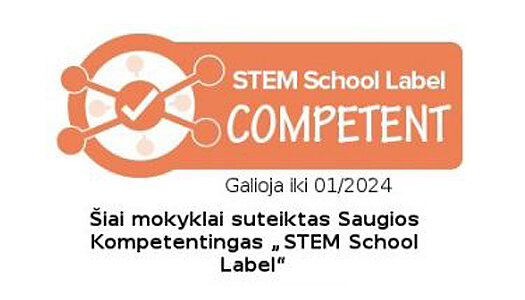 Saugios kompetentingas „STEM School Label“